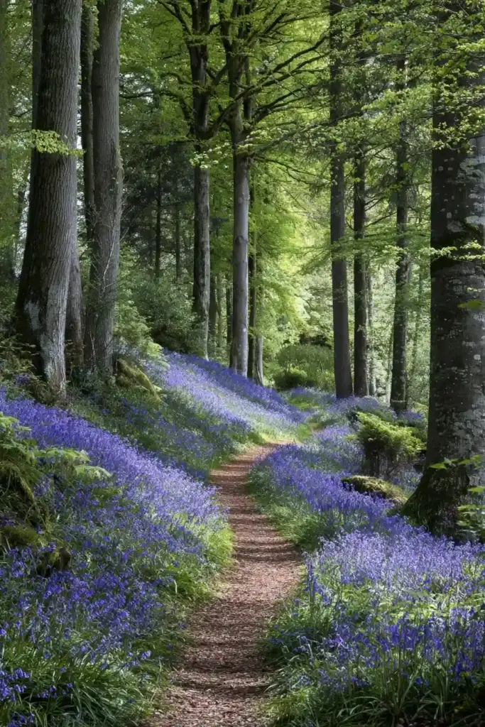 Bluebell Woodland Path