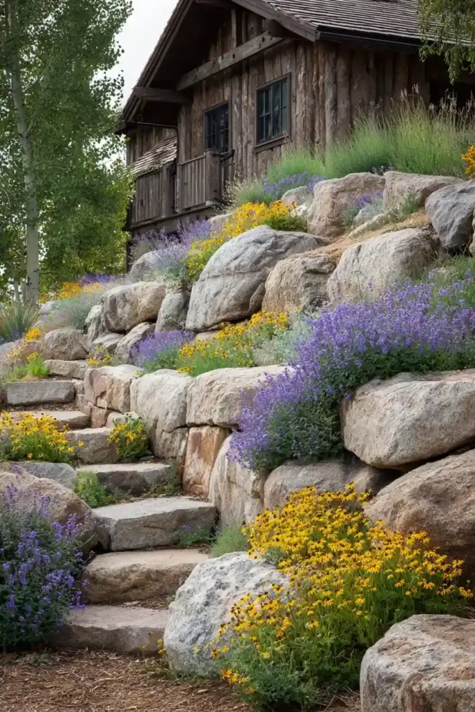 Boulder Retaining Wall