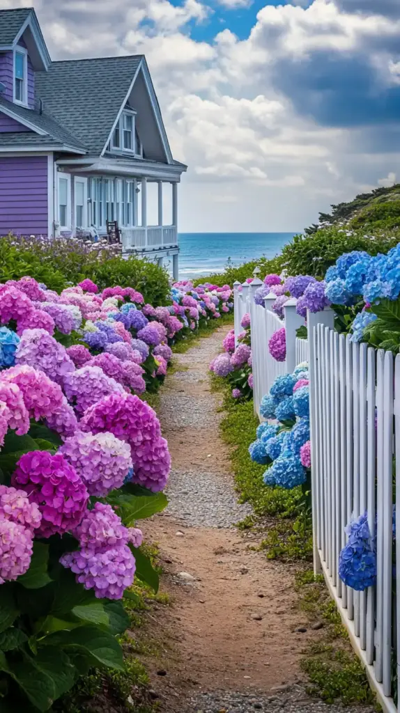 Coastal-Inspired Hydrangea Haven