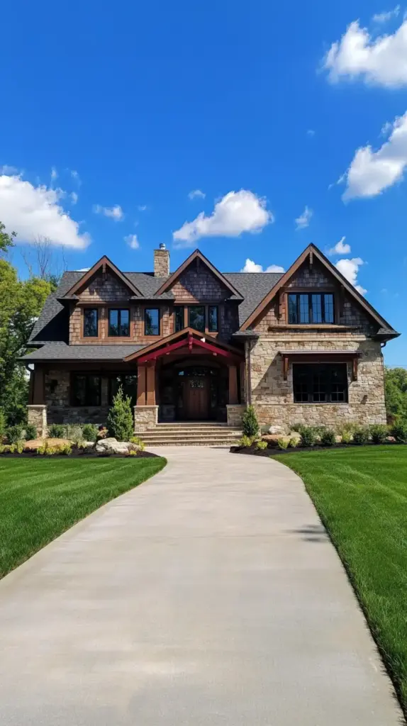 Elegant Arbor Driveway Entry Landscaping Ideas