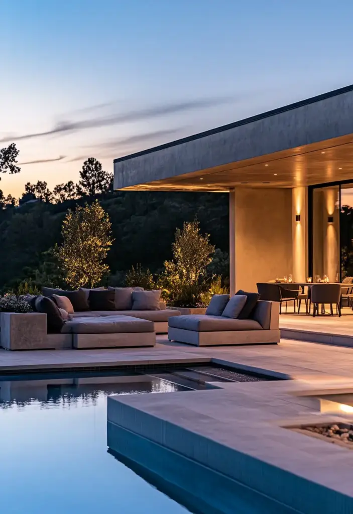 Elegant Poolside Lounge