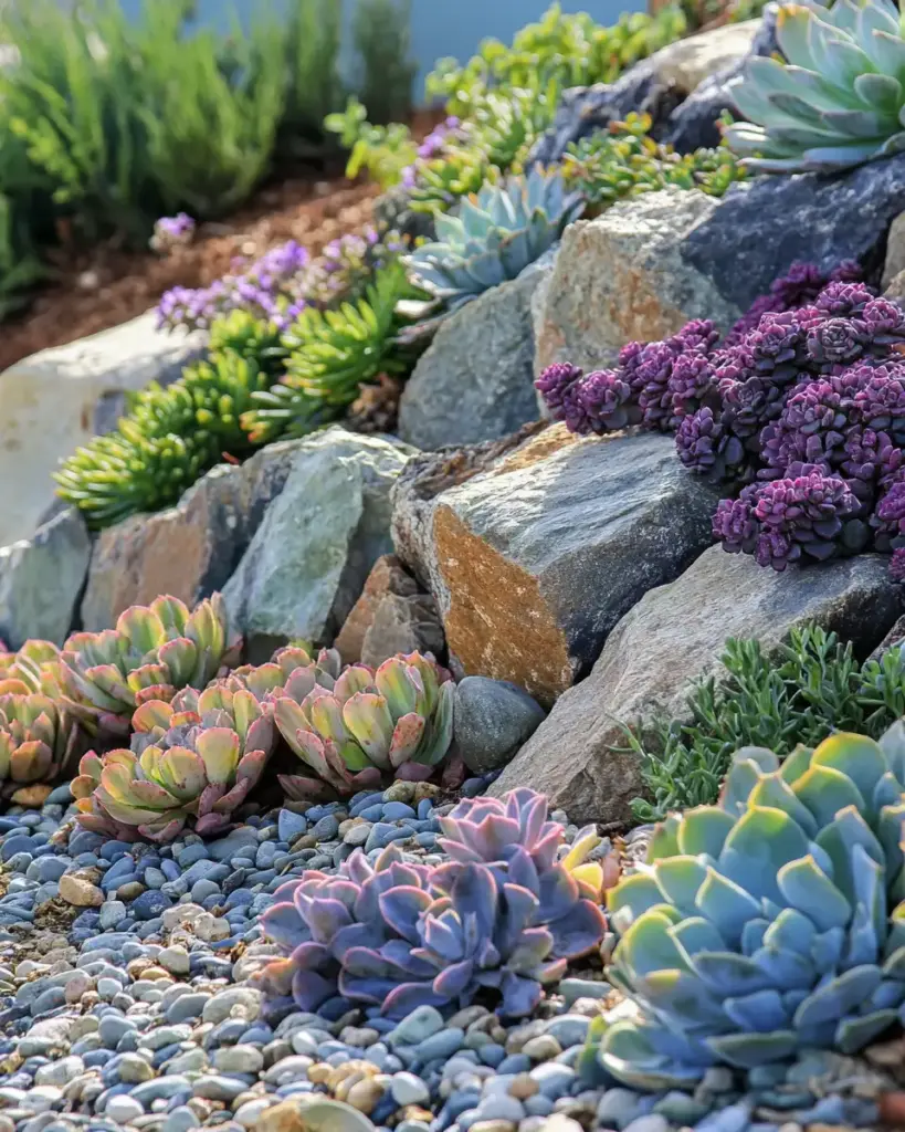 Succulent Rock Garden for Small Spaces