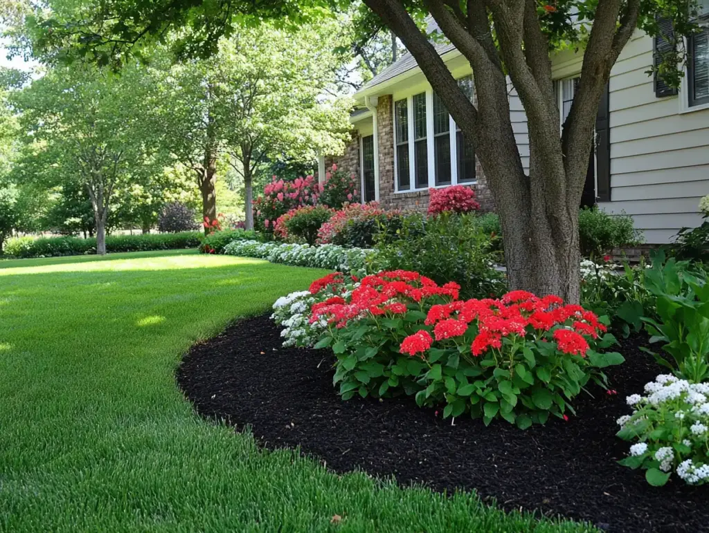  A Tree Base Flower Bed