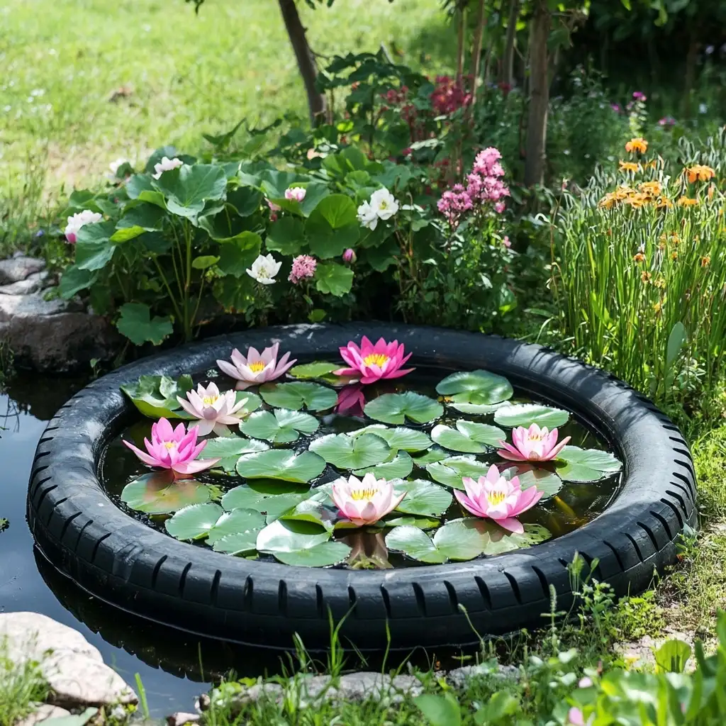 Tire Pond or Mini Water Feature