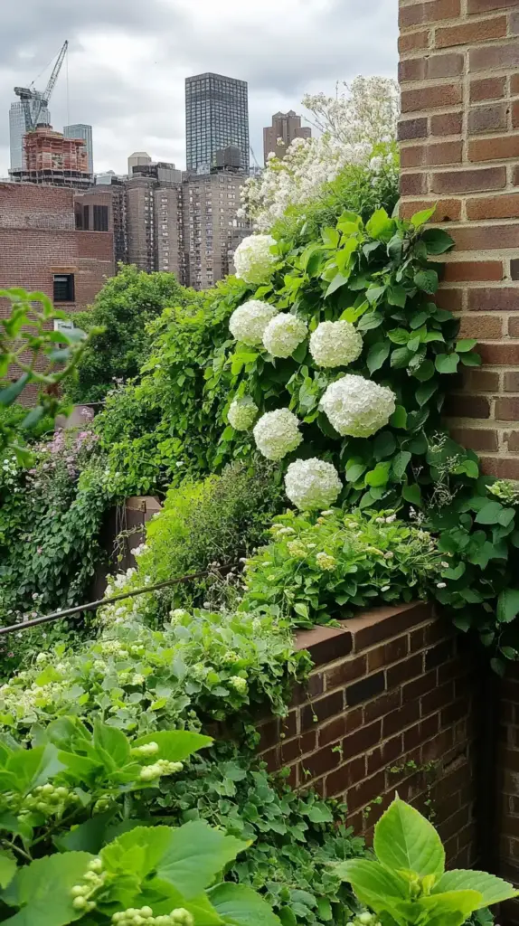 Vertical Hydrangea Wall Magic