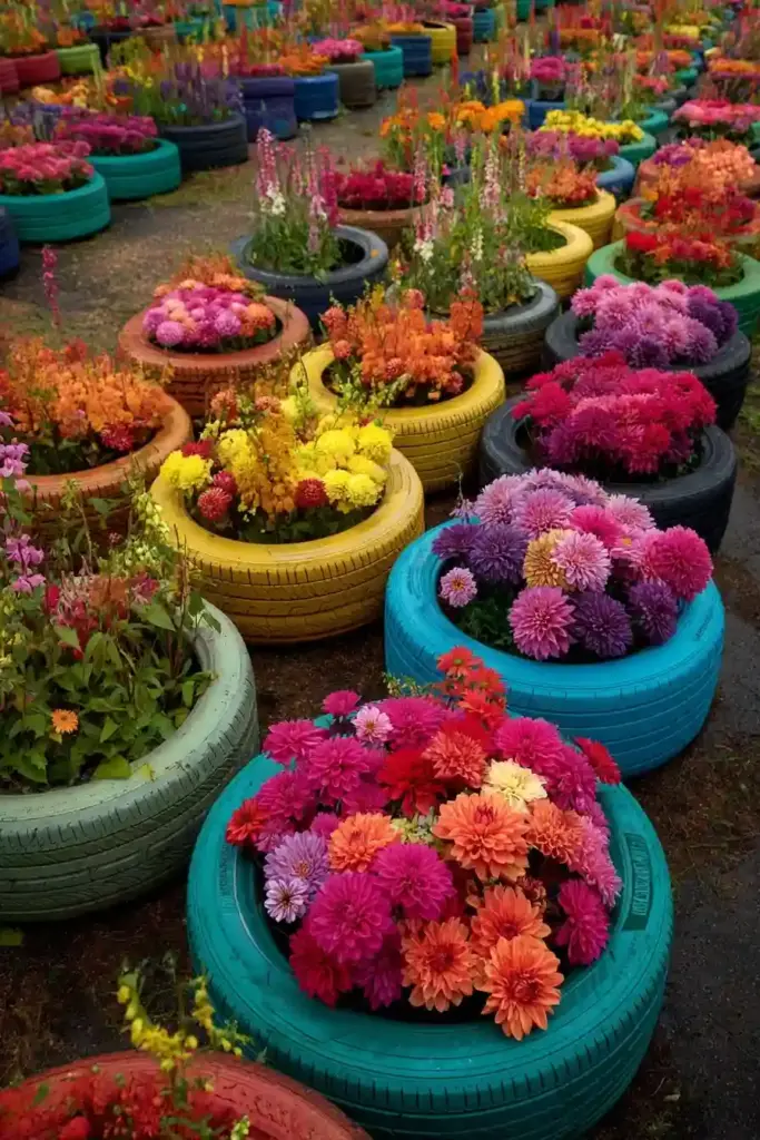 Tire Ponds or Mini Water Features