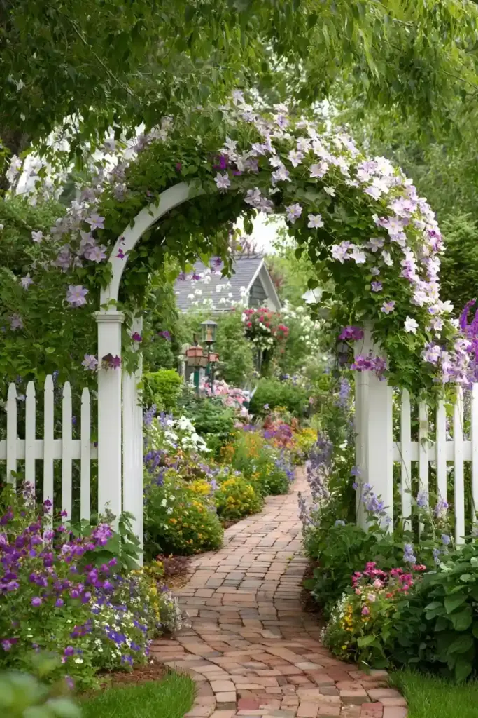 Arched Entryway Trellis