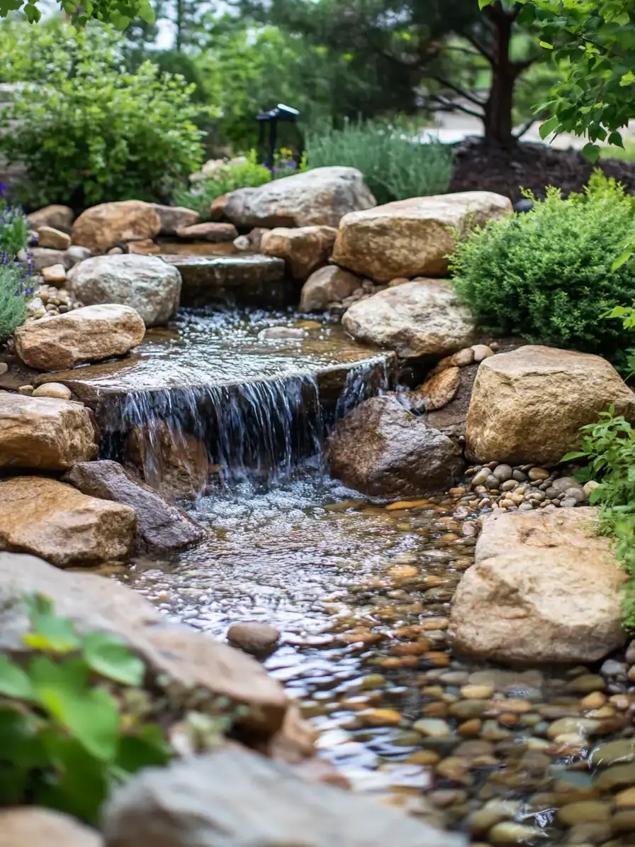  Boulder Waterfall Feature