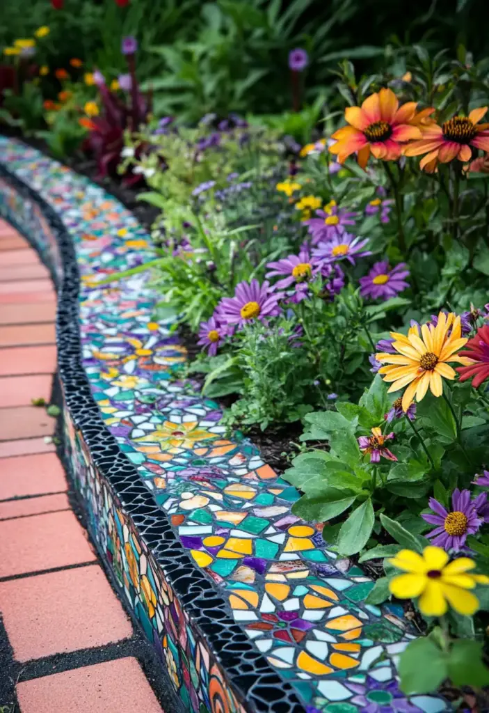 Mosaic Garden Borders