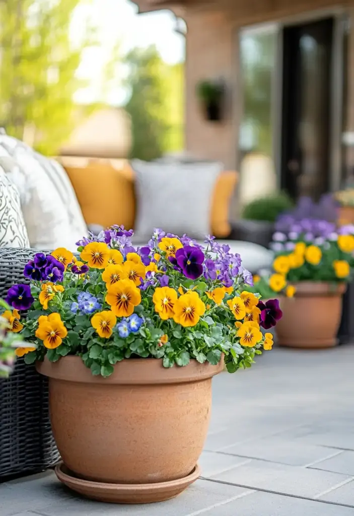 Charming Pansies for Cool Weather Color