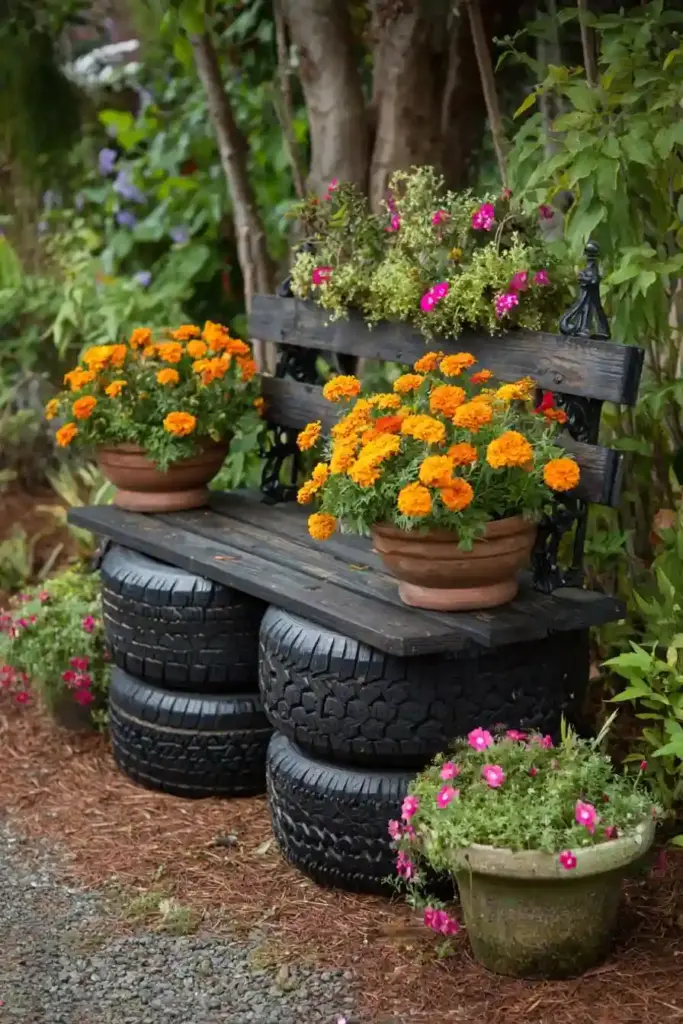 Multi-Color Patterned Tire Beds
