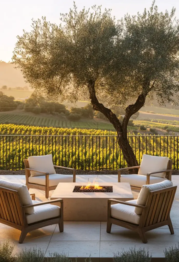 Sunset Views and Olive Trees