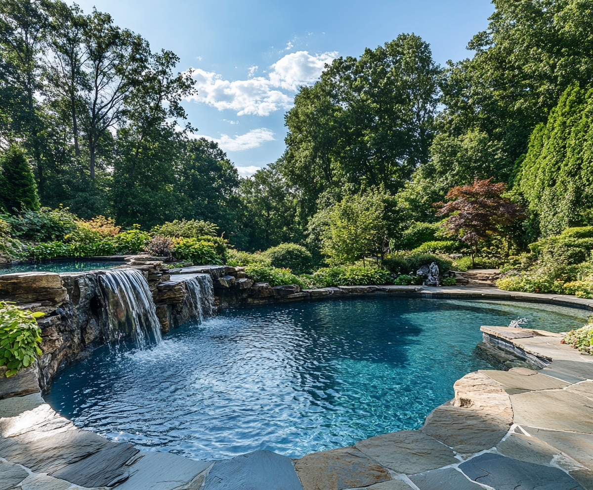 DIY above ground pool landscaping