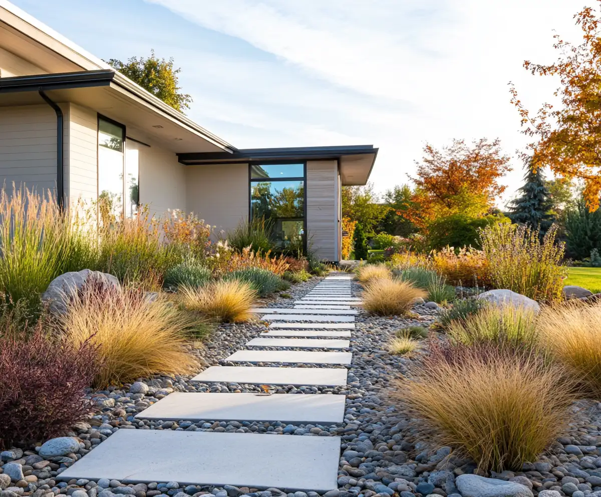 22 Stunning Modern Front Yard Landscaping Ideas