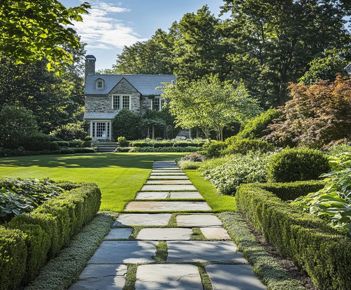 20 Simple Yet Surprising Flagstone Walkways