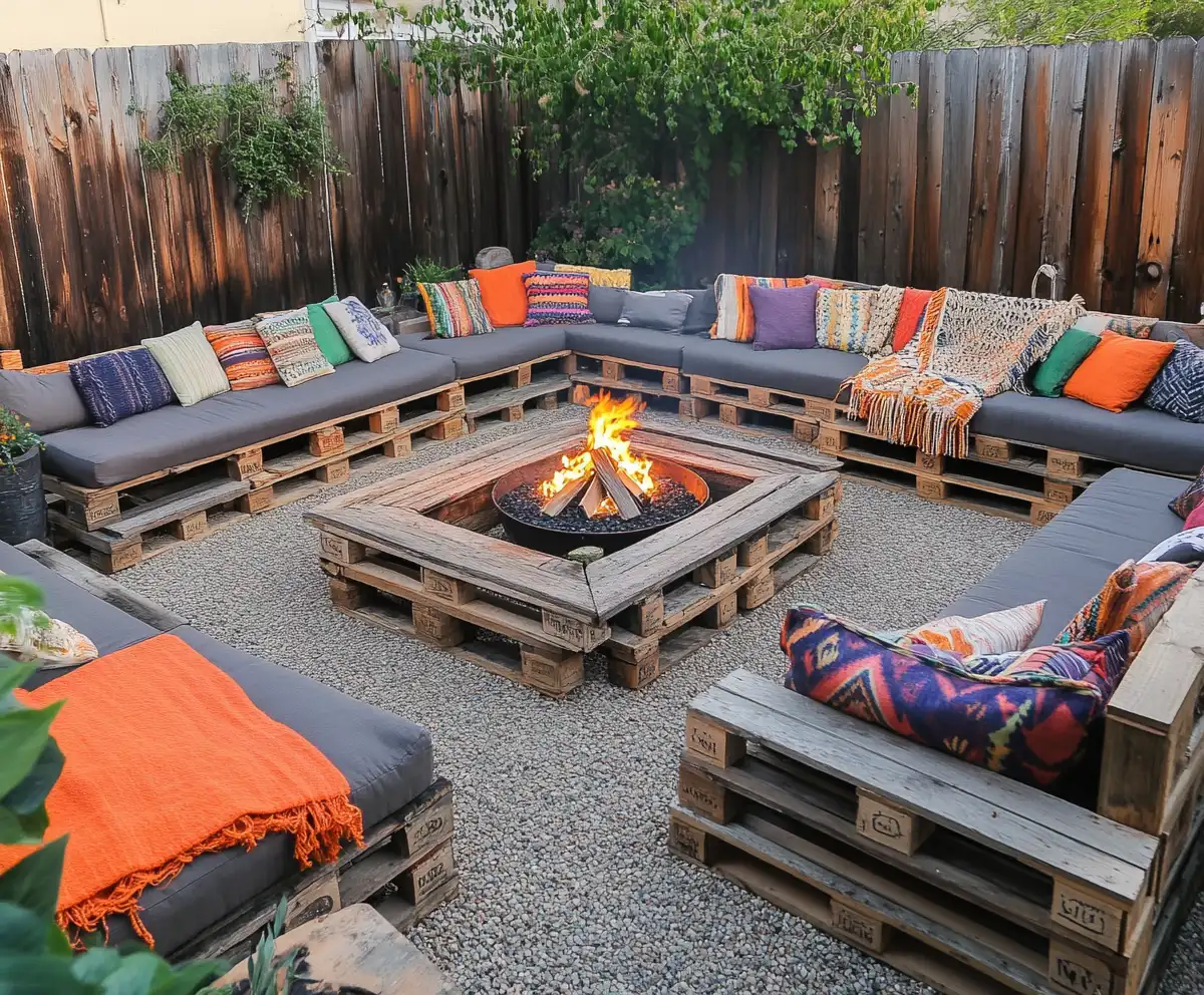 outdoor fire pit seating