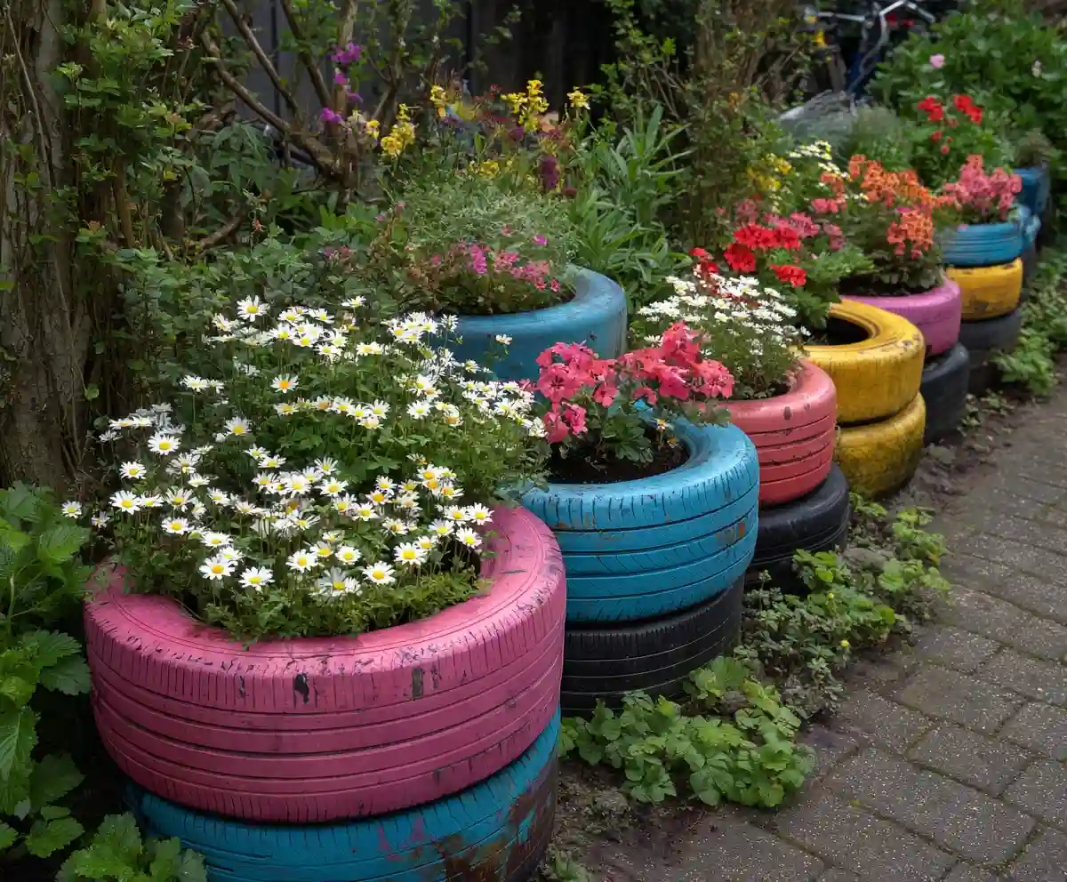 10 Stunning DIY Tire Planters That Will Make You Smile
