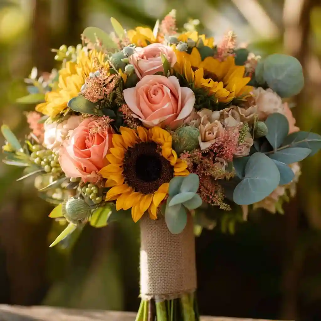 Rustic Sunflower Charm