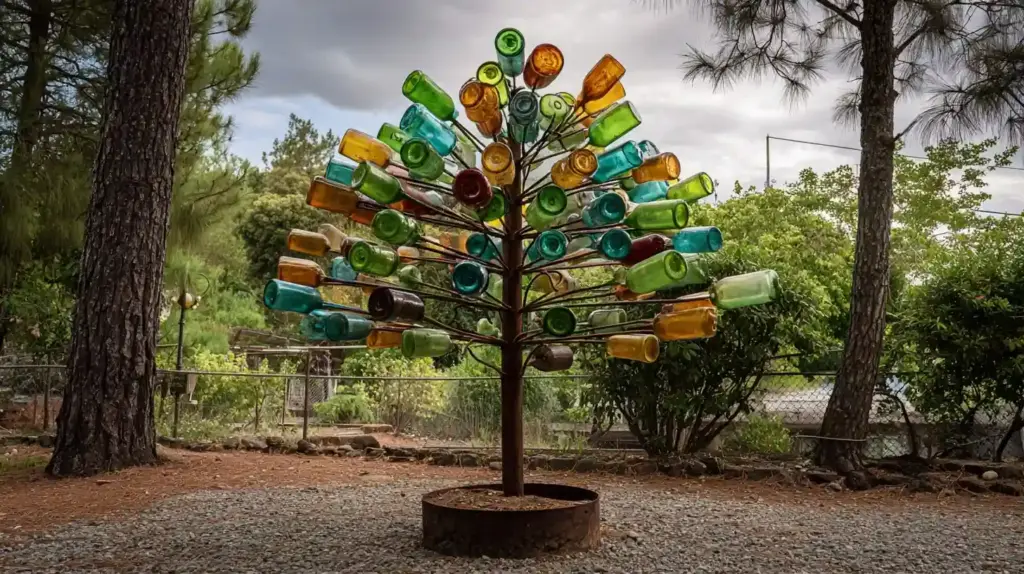 Creative Bottle Tree Sculptures