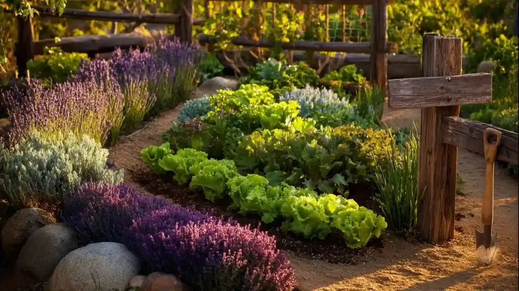 Edible Landscape Flower Bed