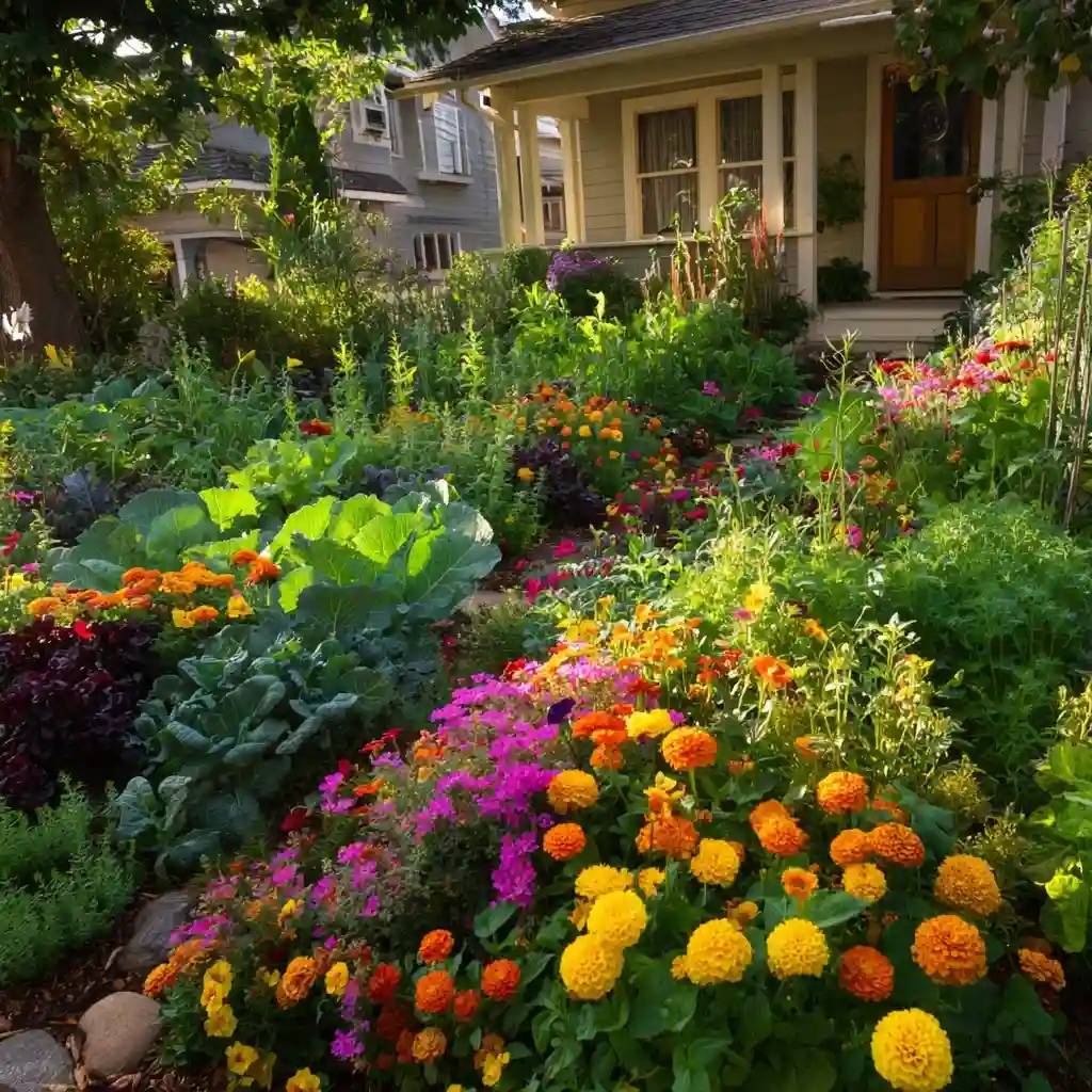 Edible Landscape Flower Bed