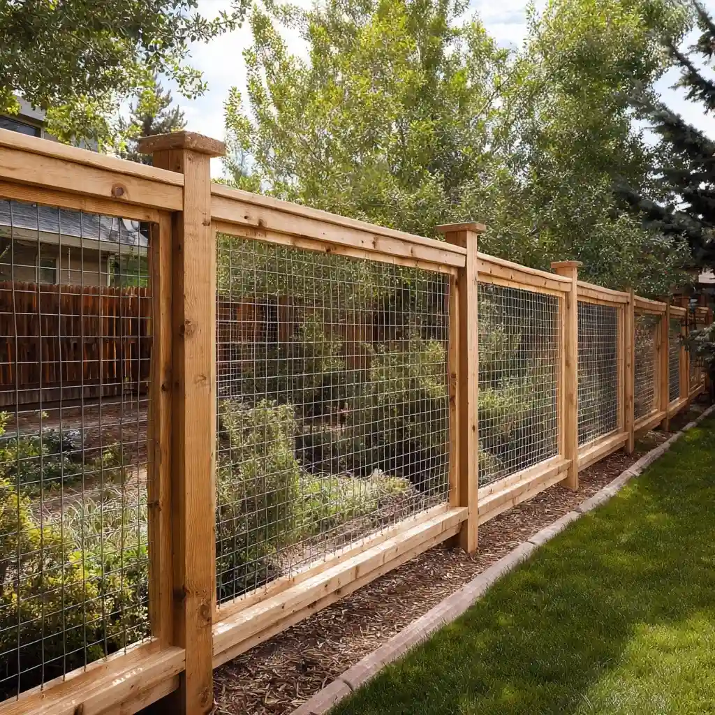 Prefab Fence with Mesh Add-On