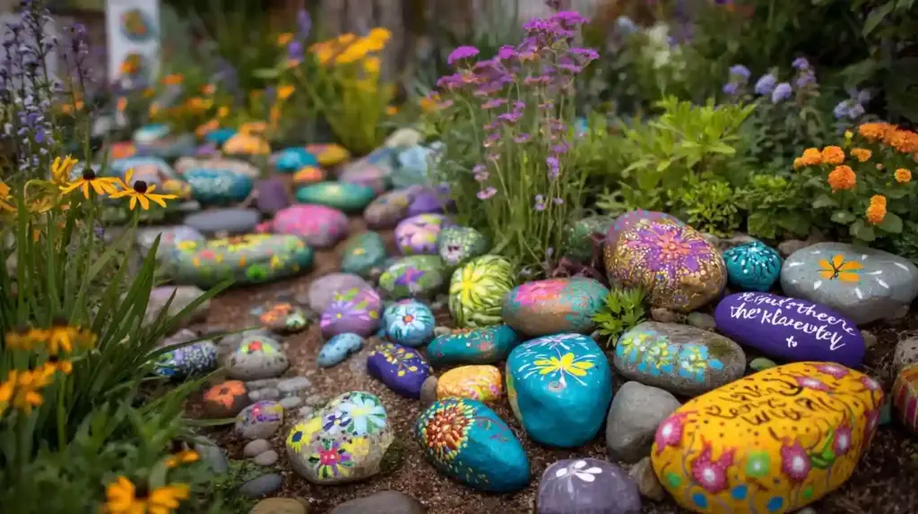 Rustic Rock Flower Bed Inspiration