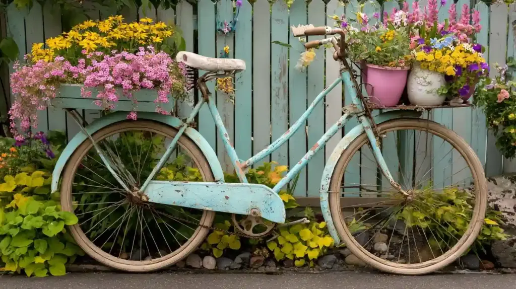Bicycle Planters for Vintage Garden