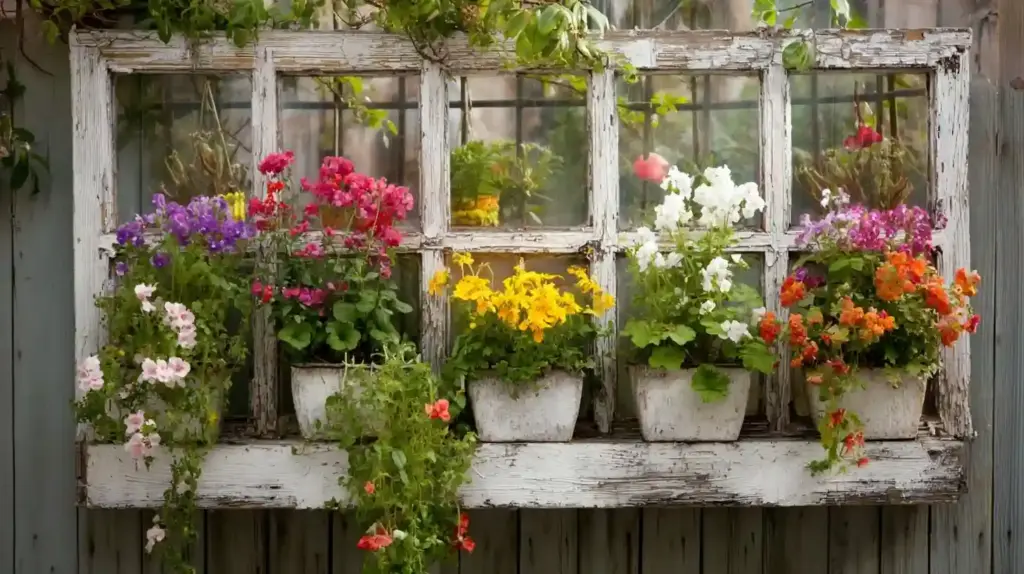 Window Frame Vertical Gardens