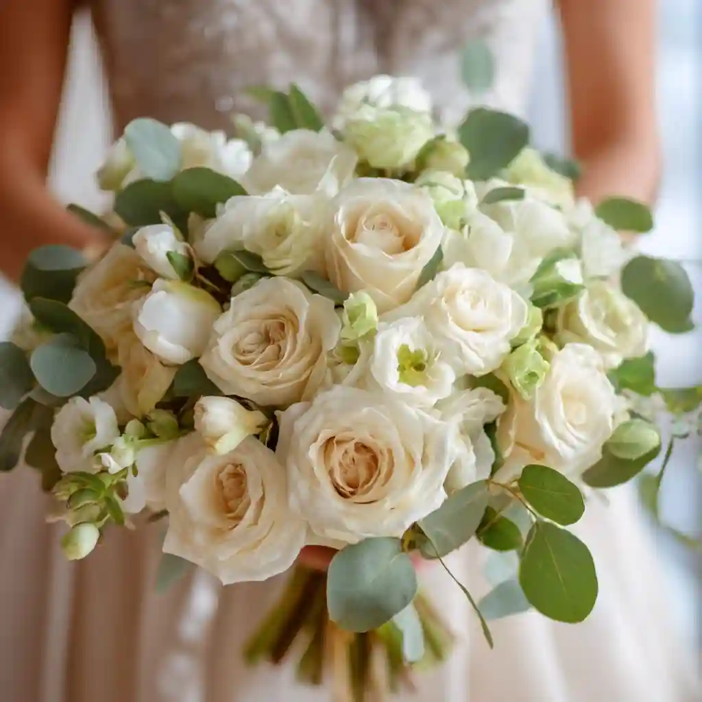 Elegant White Rose Harmony