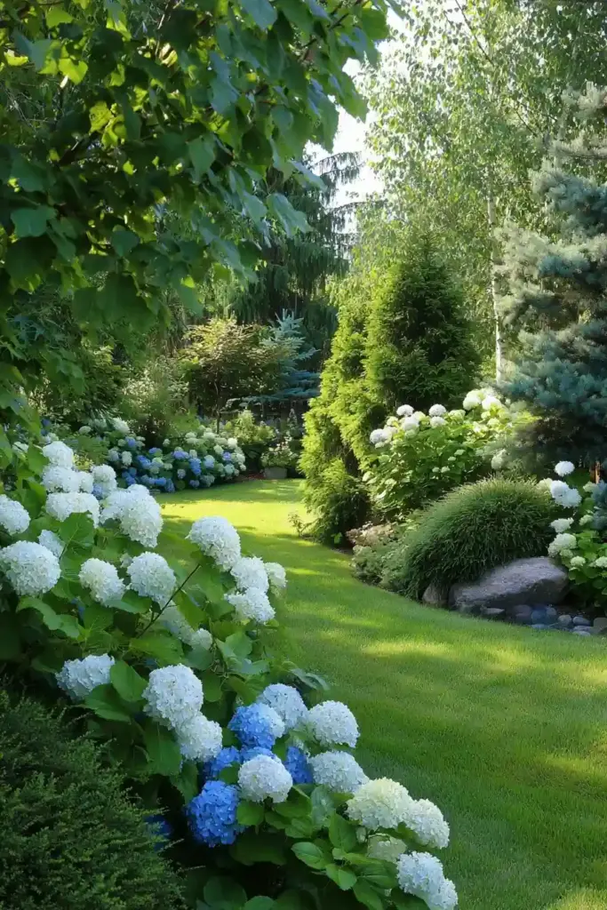 Hydrangea and Evergreen Mix