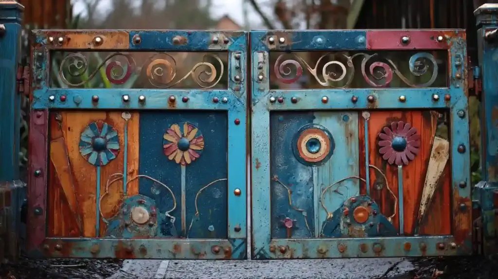 Upcycled Metal Garden Gates