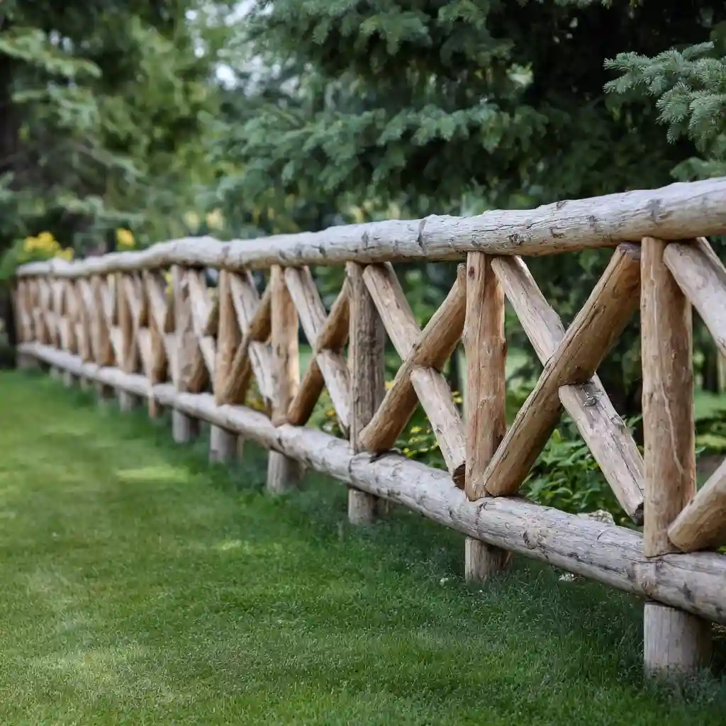 Rustic Garden Fence
