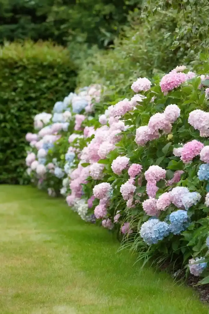 Hydrangea Hedge