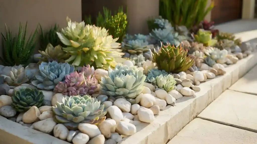 Succulent Garden Flower Bed