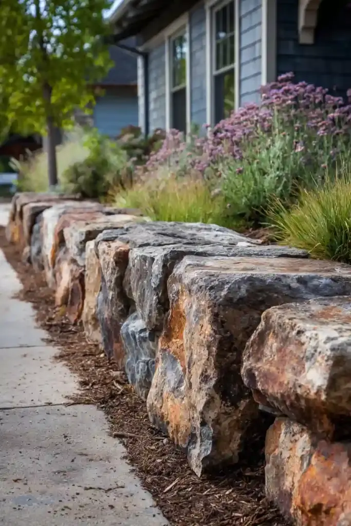 Rock Wall to Add Height and Texture