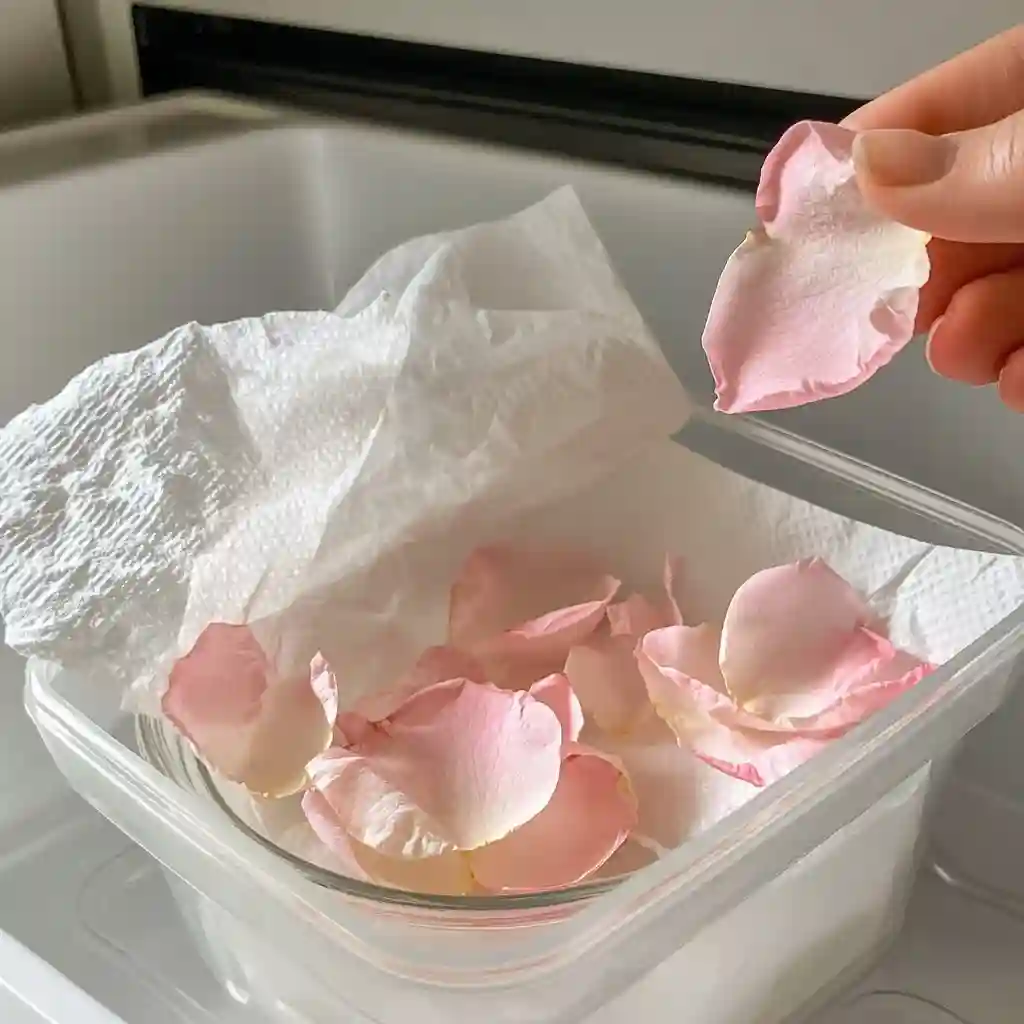 Drying Flowers in a Microwave Oven