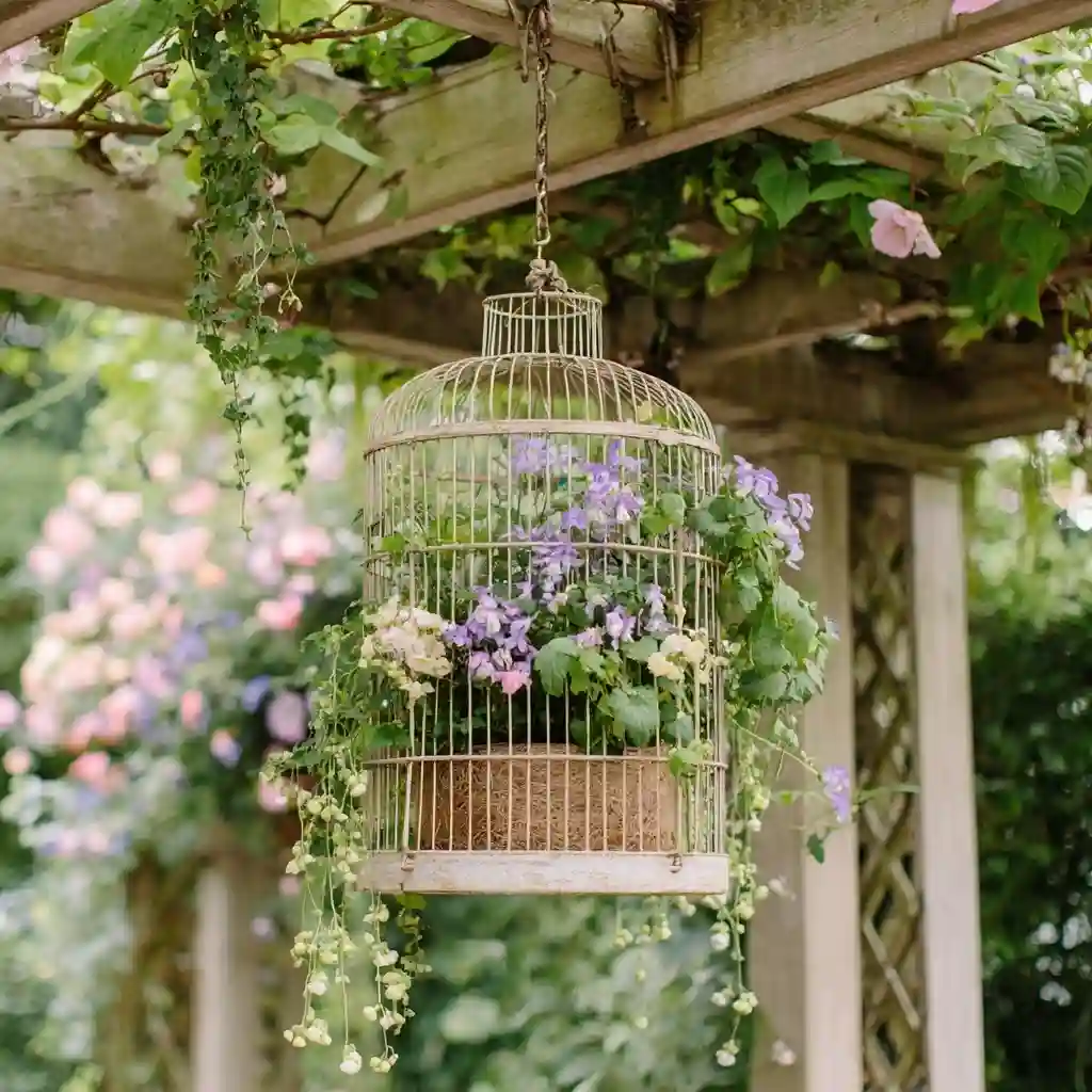 Birdcage Hanging Basket