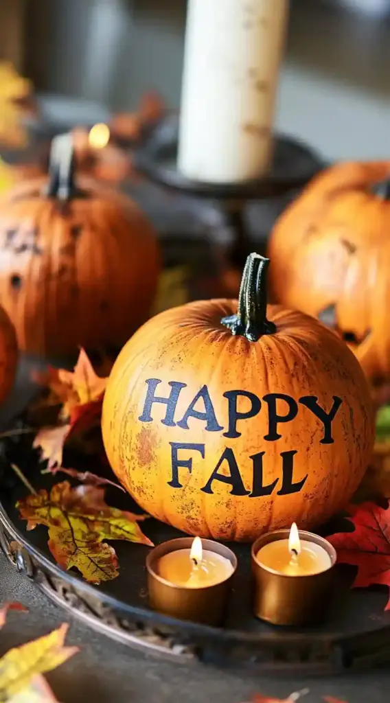Elegant Pumpkins Decorating Ideas