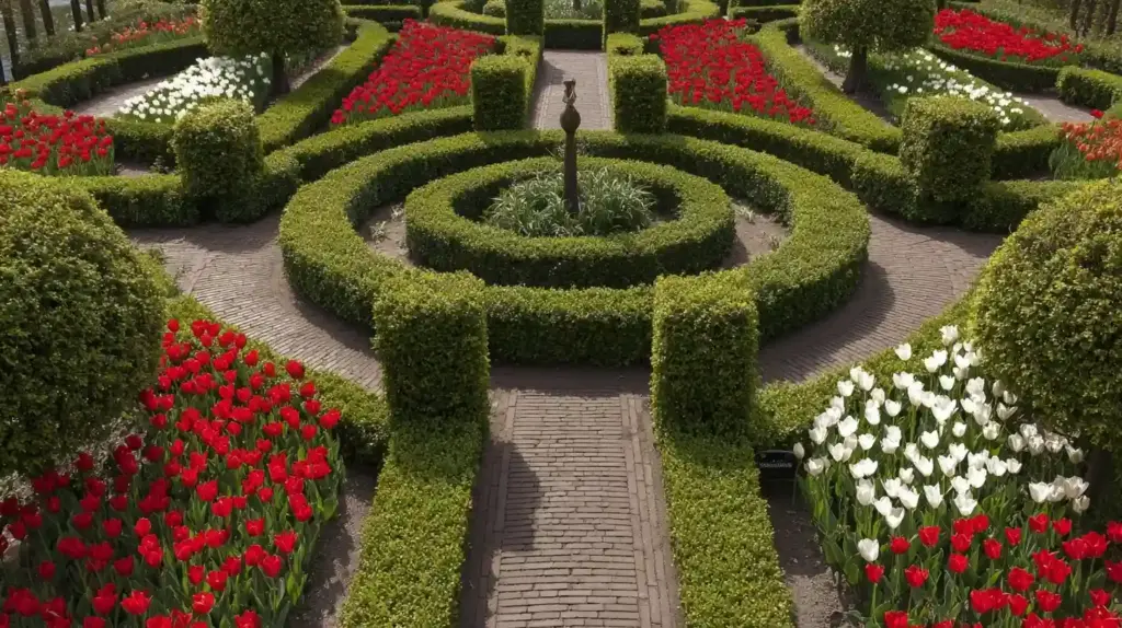 Formal Symmetry Flower Bed