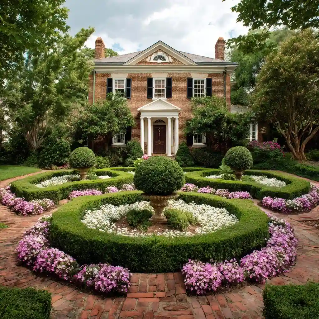 Formal Symmetry Flower Bed