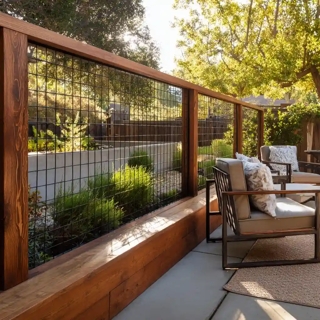 Hog Wire Privacy Fence