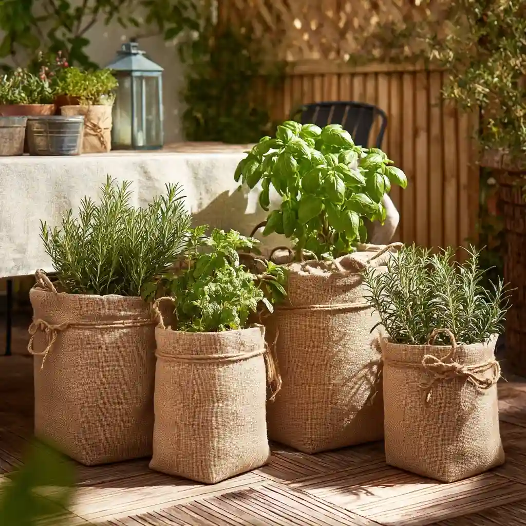 6. Burlap Cover for 5-Gallon Buckets