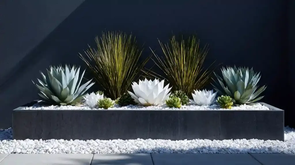 Modern Minimalist Flower Bed