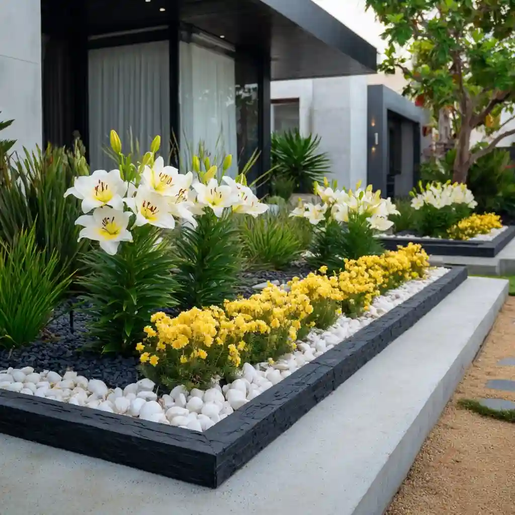 Modern Minimalist Flower Bed
