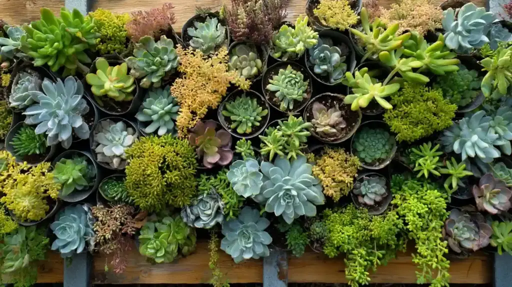 Upcycled Succulent Living Wall