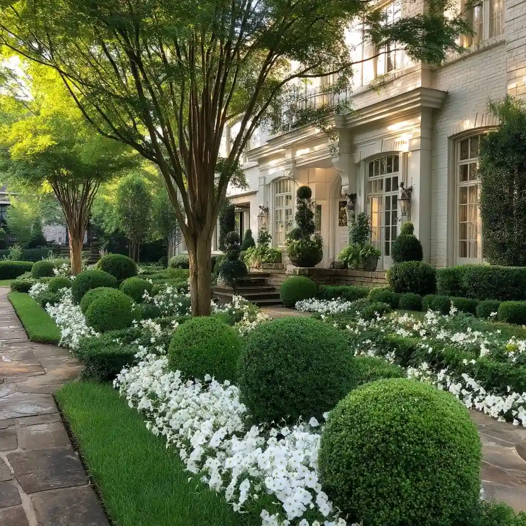 Elegant White Floral and Greenery Oasis