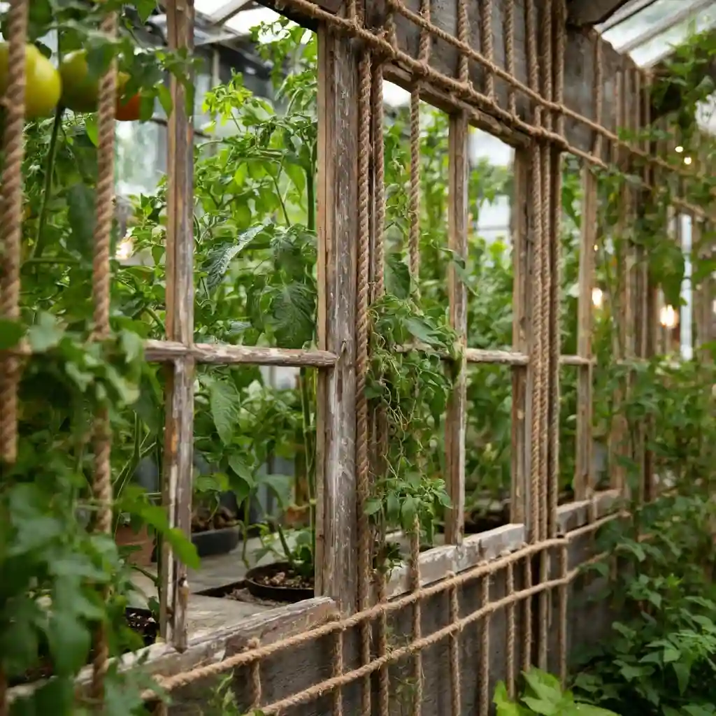 Jute Twine Spider Web Trellis
