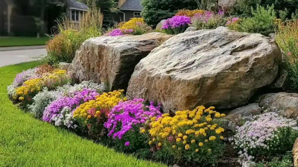 Rock Garden Flower Bed