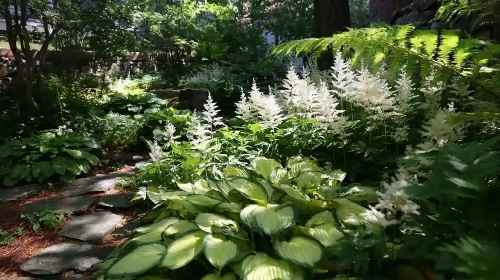  9. Shade Garden Flower Bed